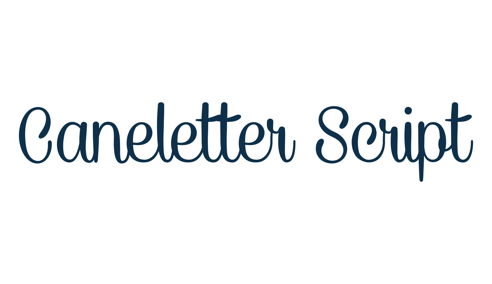 Caneletter Script, fancy various decorative script calligraphy font preview