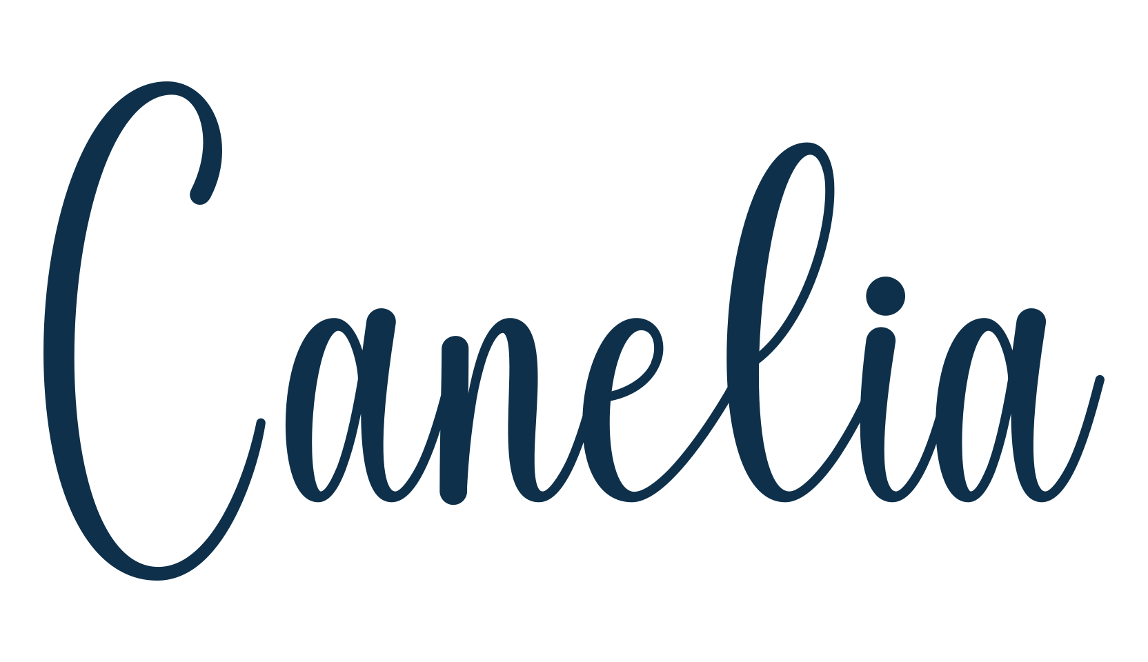 Canelia, fancy decorative font preview
