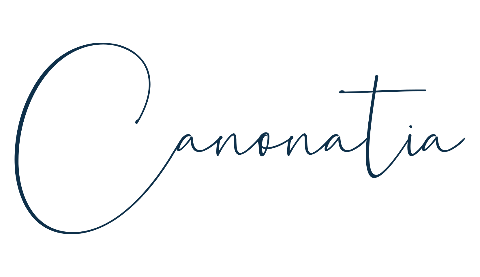 Canonatia, script handwritten fancy decorative calligraphy font preview