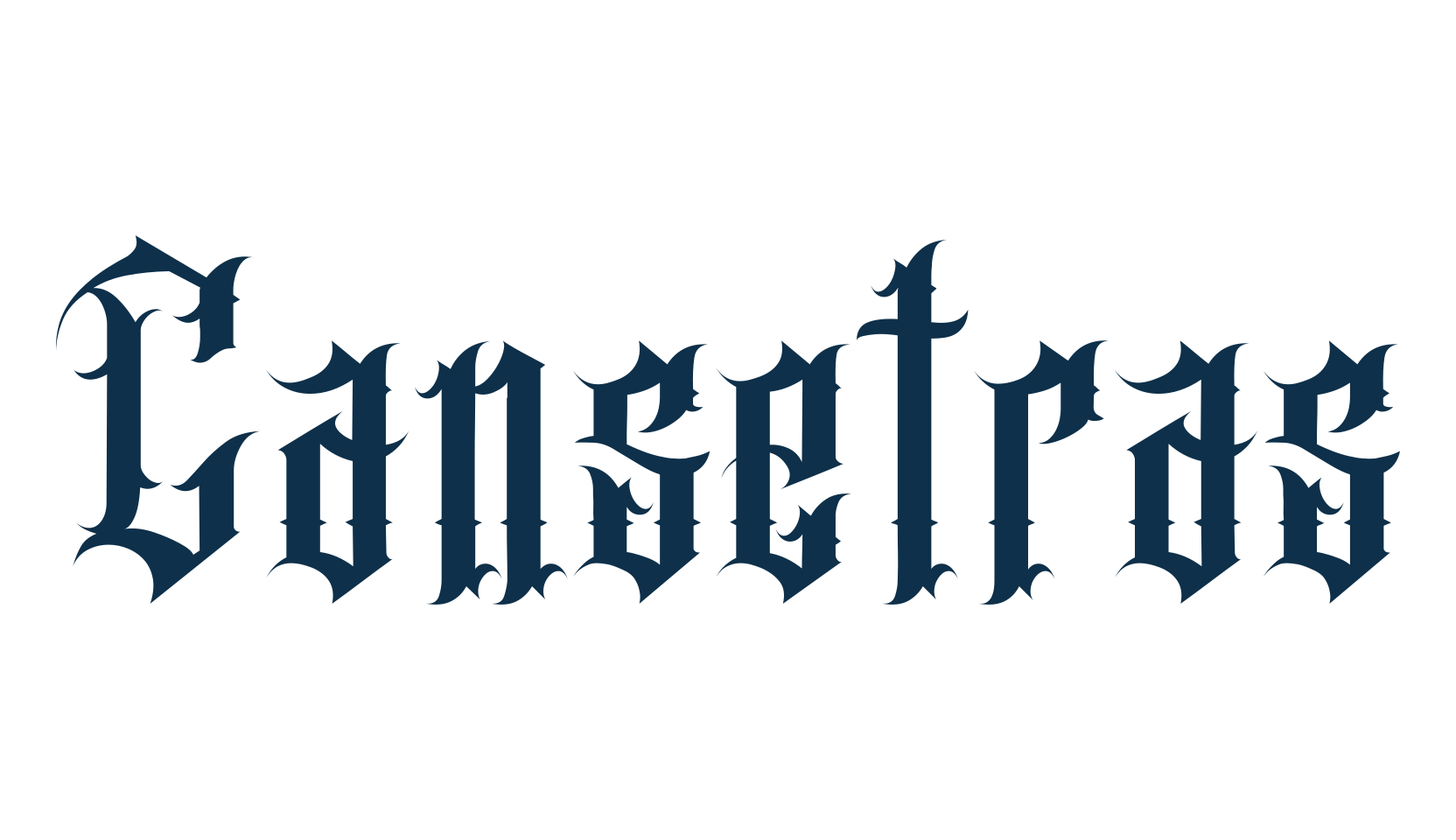 Cansetras, fancy various gothic font preview