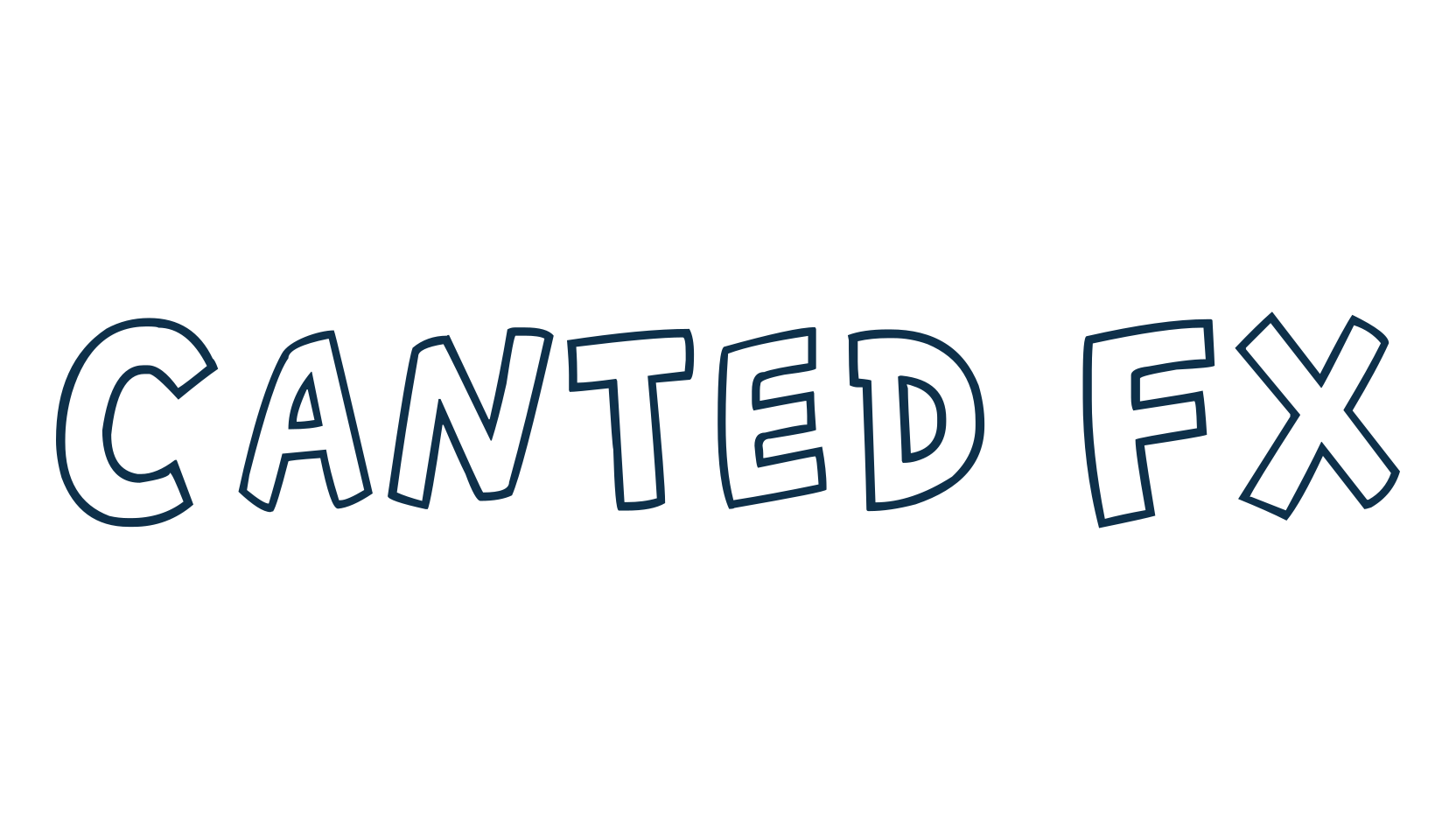 Canted FX, fancy cartoon decorative comic font preview