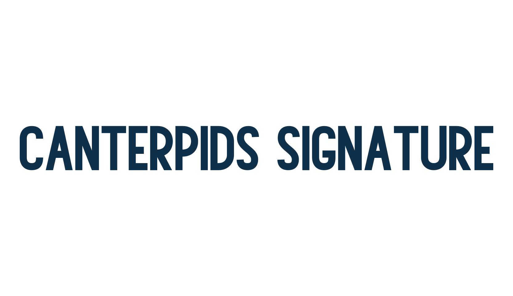Canterpids Signature, script handwritten fancy decorative calligraphy font preview