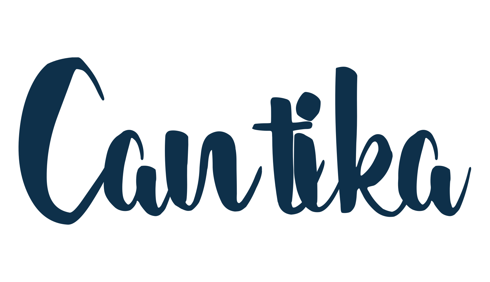 Cantika, brush font preview
