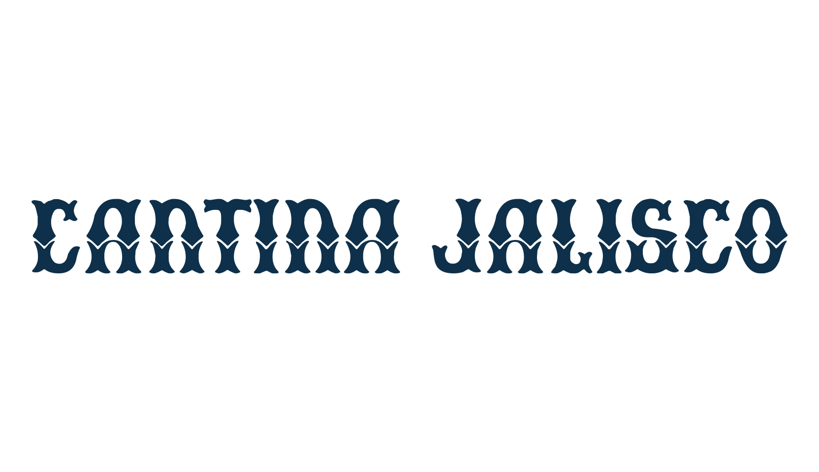Cantina Jalisco, fancy decorative font preview