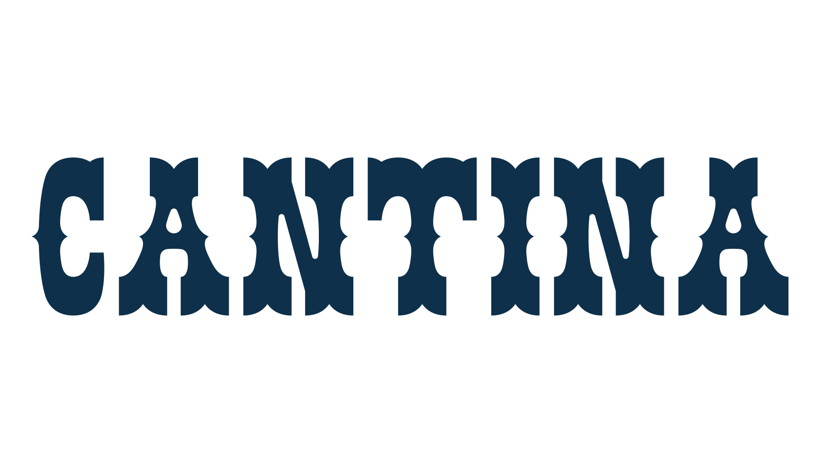 Cantina, fancy western decorative font preview
