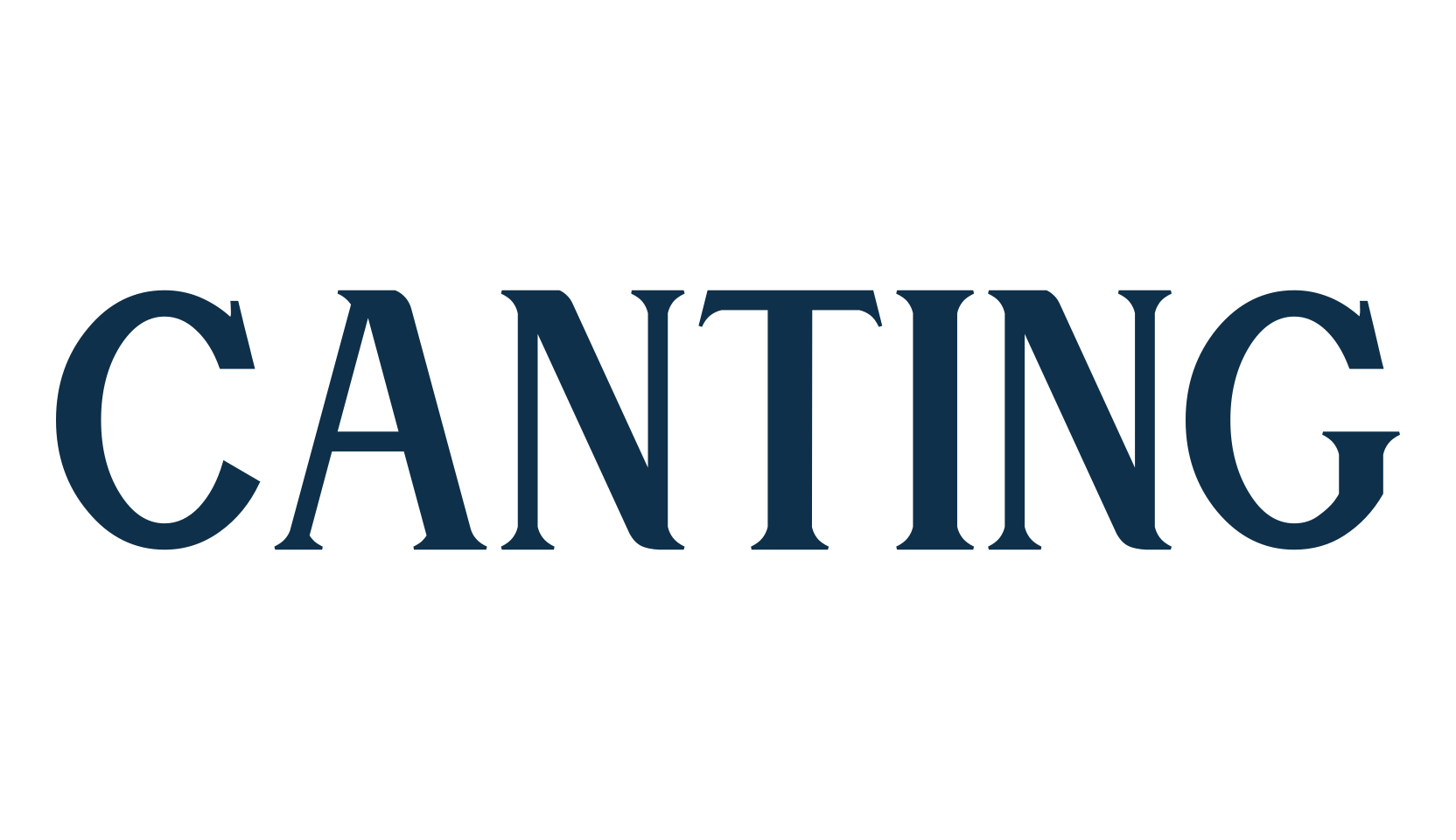 Canting, retro font preview
