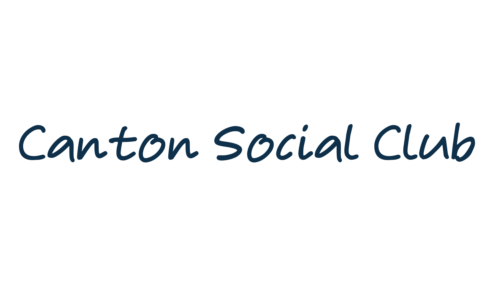 Canton Social Club, handwriting font preview