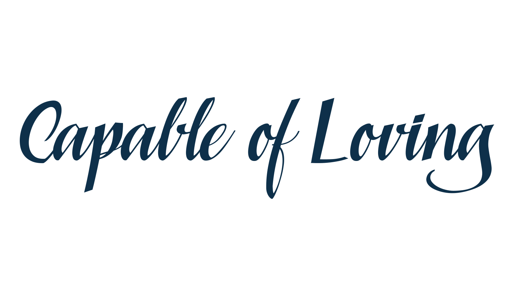 Capable of Loving, fancy old school decorative script calligraphy font preview