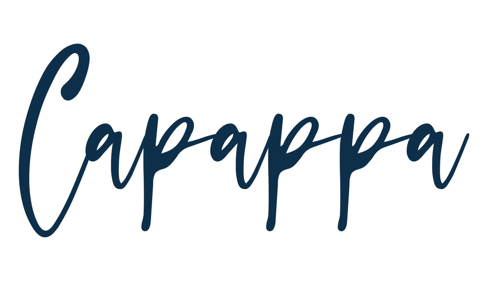 Capappa, script handwritten fancy decorative calligraphy font preview