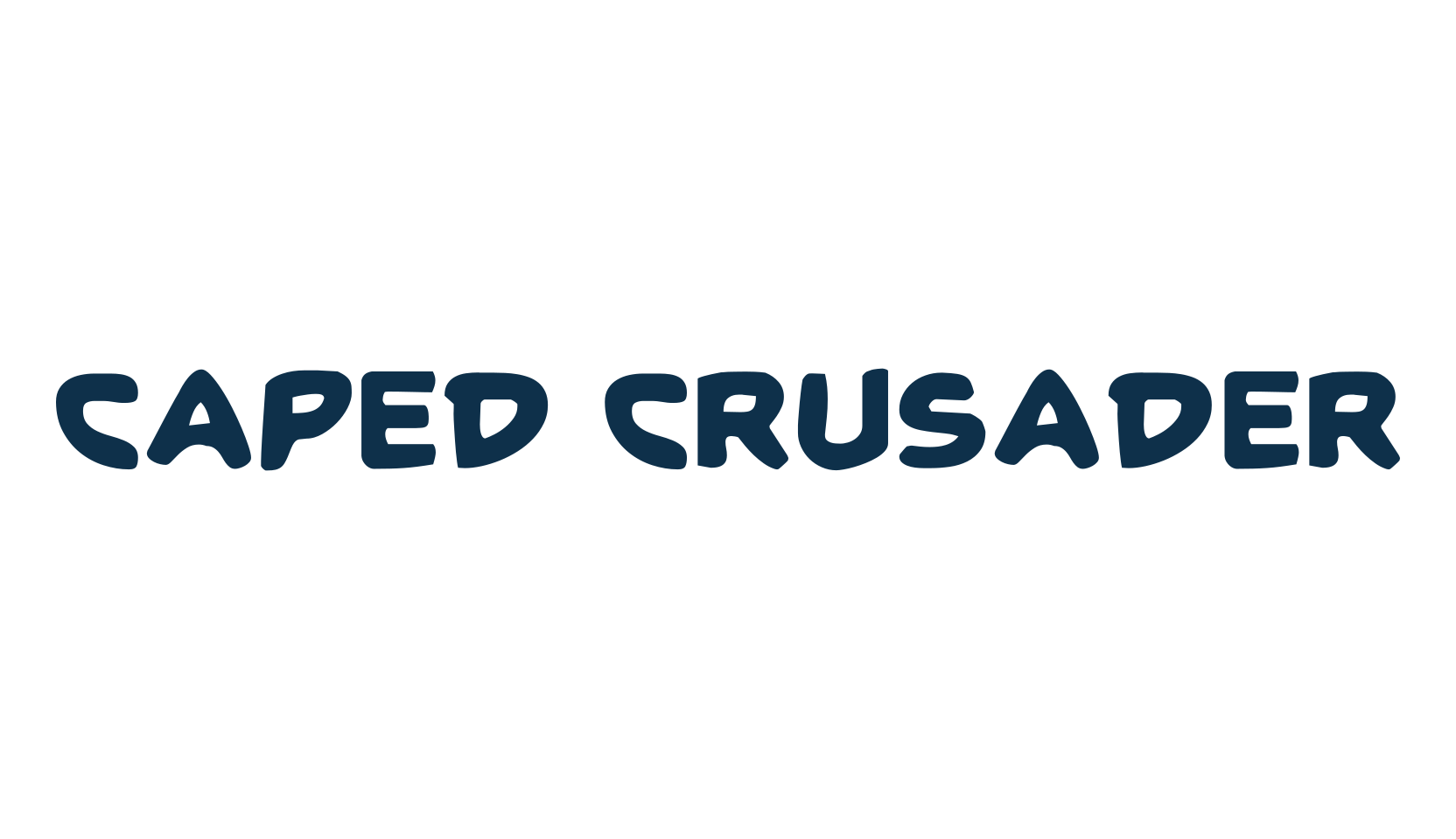 Caped Crusader, cartoon font preview