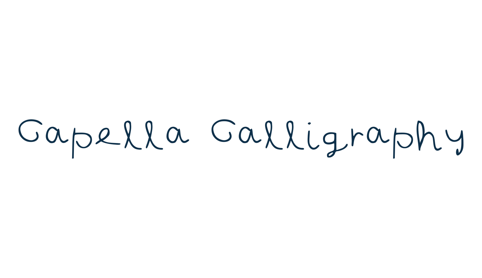 Capella Calligraphy, script handwritten fancy decorative calligraphy font preview