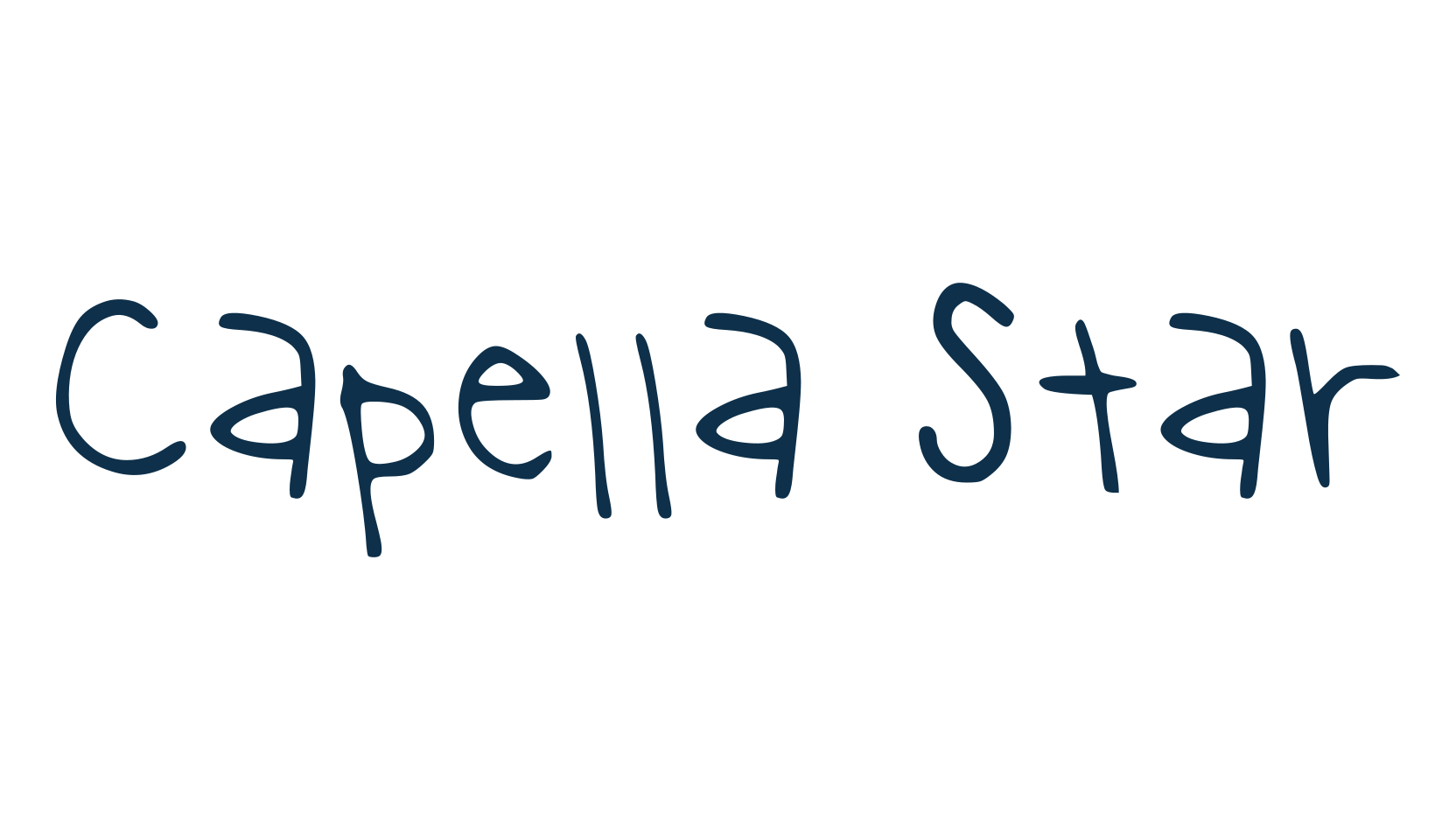 Capella Star, script handwritten fancy decorative calligraphy font preview