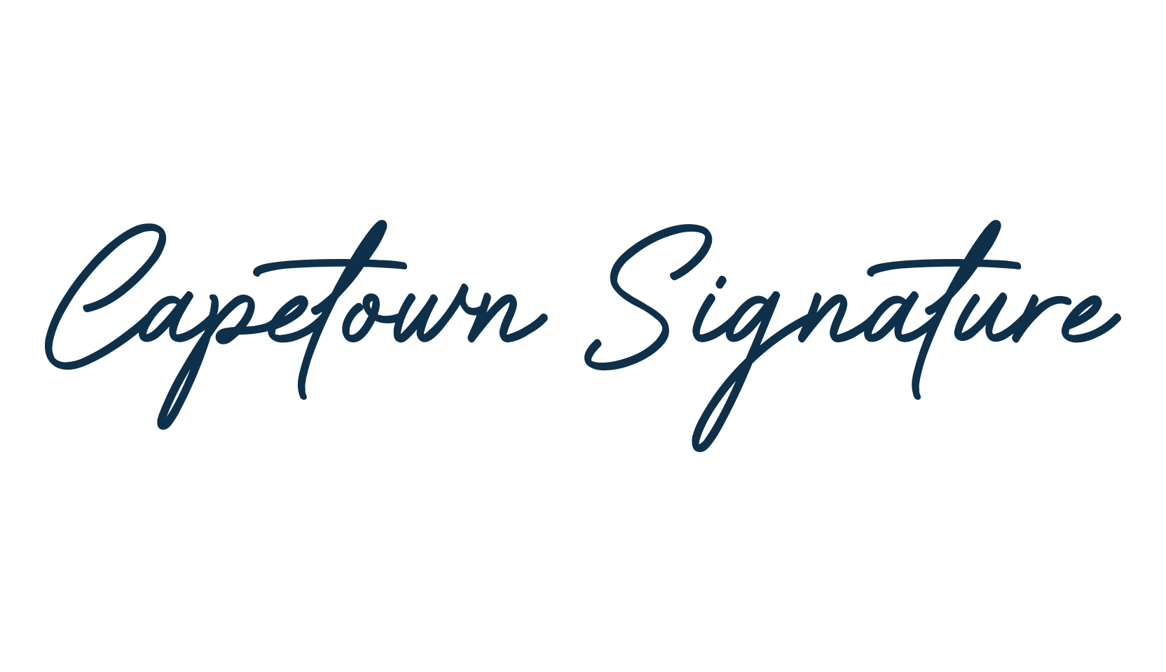 Capetown Signature, script handwritten fancy decorative calligraphy font preview