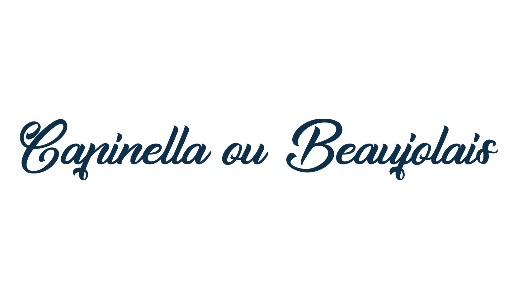 Capinella ou Beaujolais, calligraphy font preview