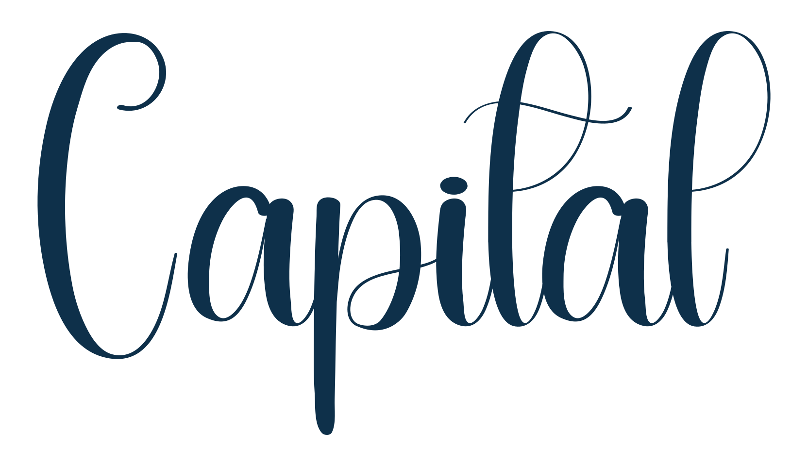 Capital (capital-2), fancy decorative font preview