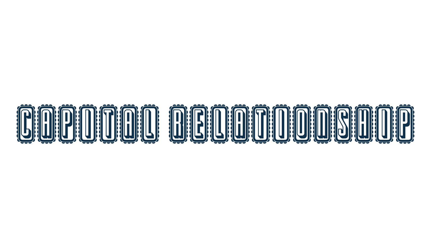 Capital Relationship, fancy retro decorative font preview