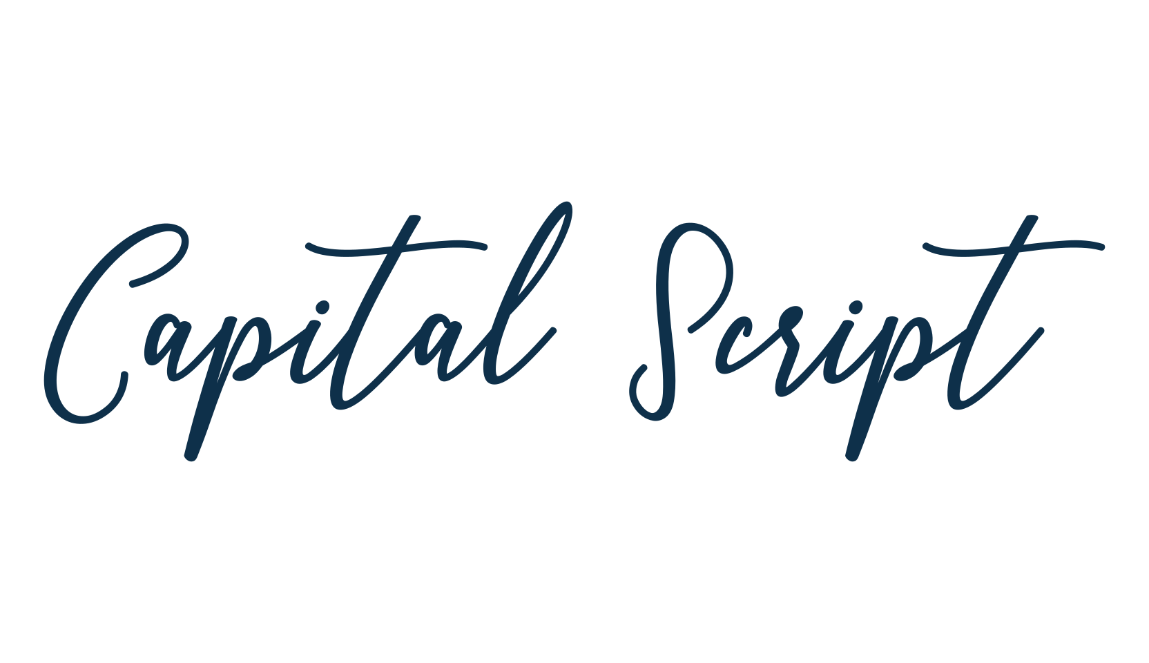 Capital Script, handwriting font preview