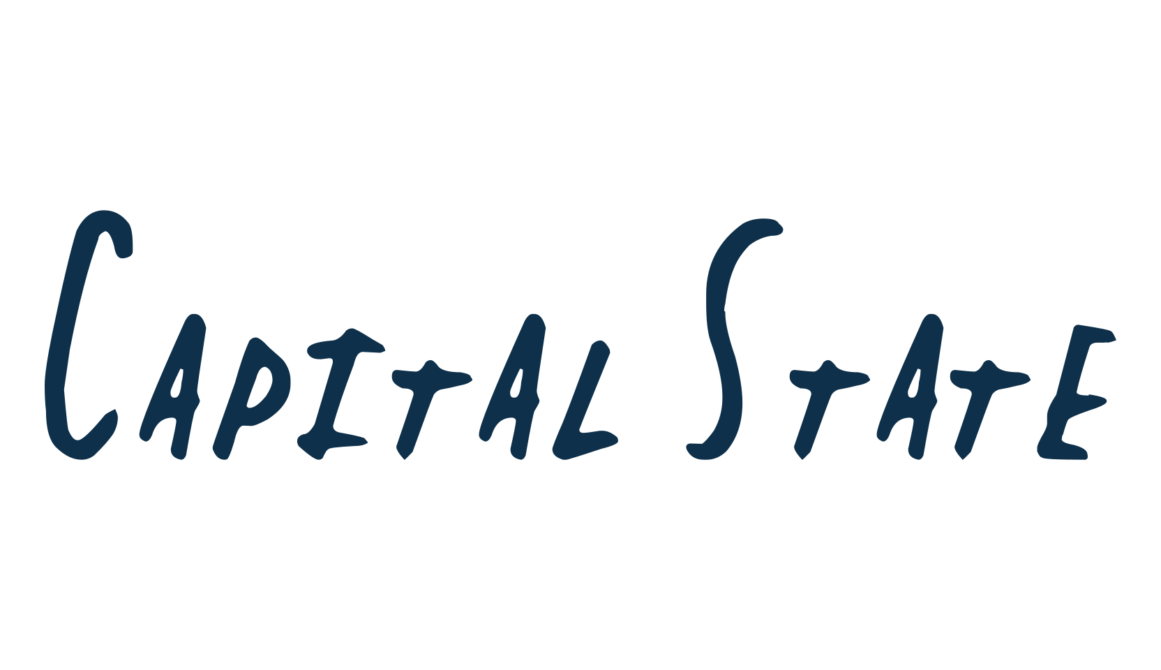 Capital State, script handwritten fancy decorative calligraphy font preview