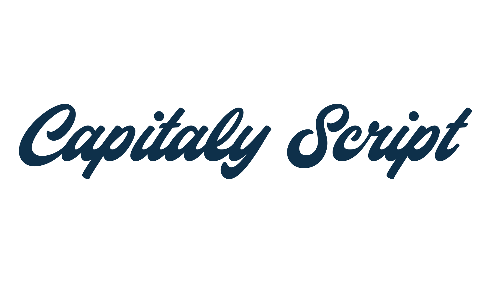 Capitaly Script, old school font preview