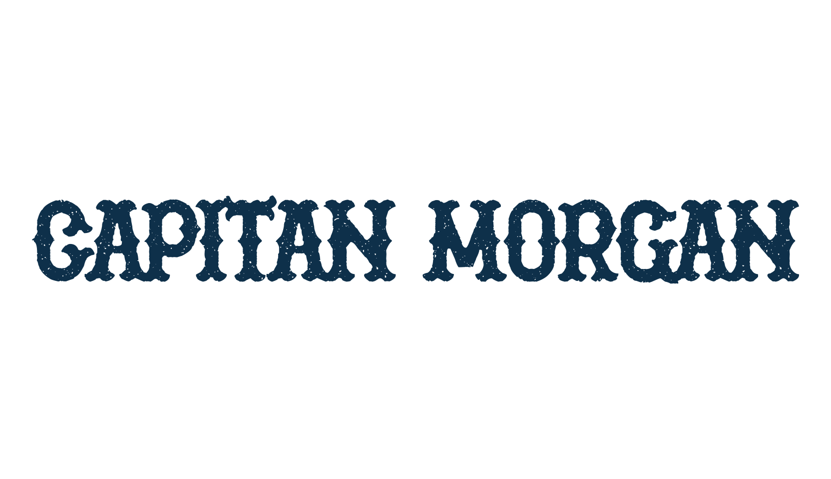 Capitan Morgan, retro font preview