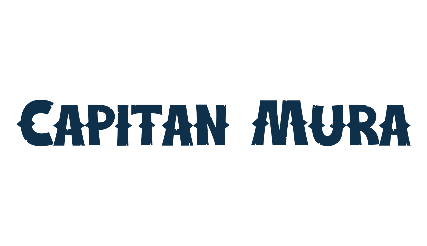 Capitan Mura, cartoon font preview