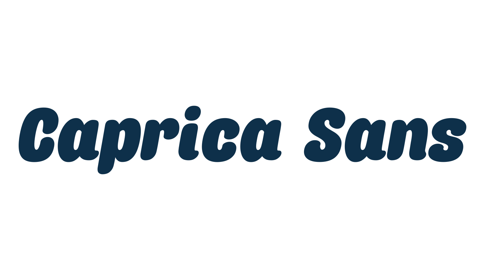 Caprica Sans, fancy various decorative font preview