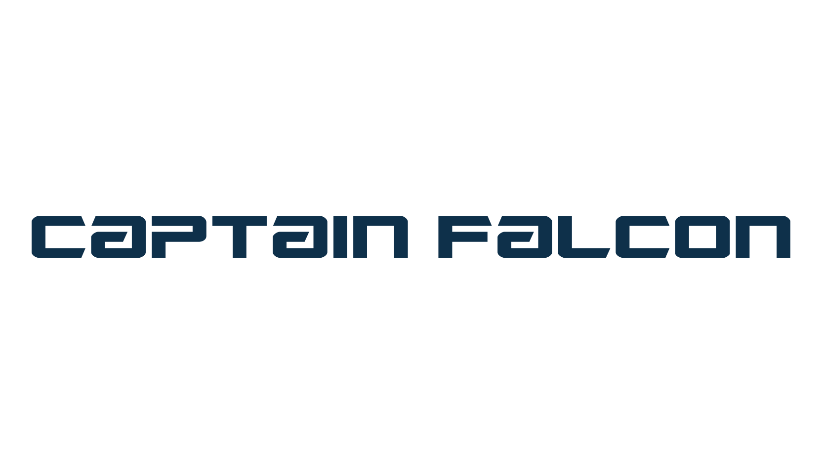 Captain Falcon, techno sci-fi font preview
