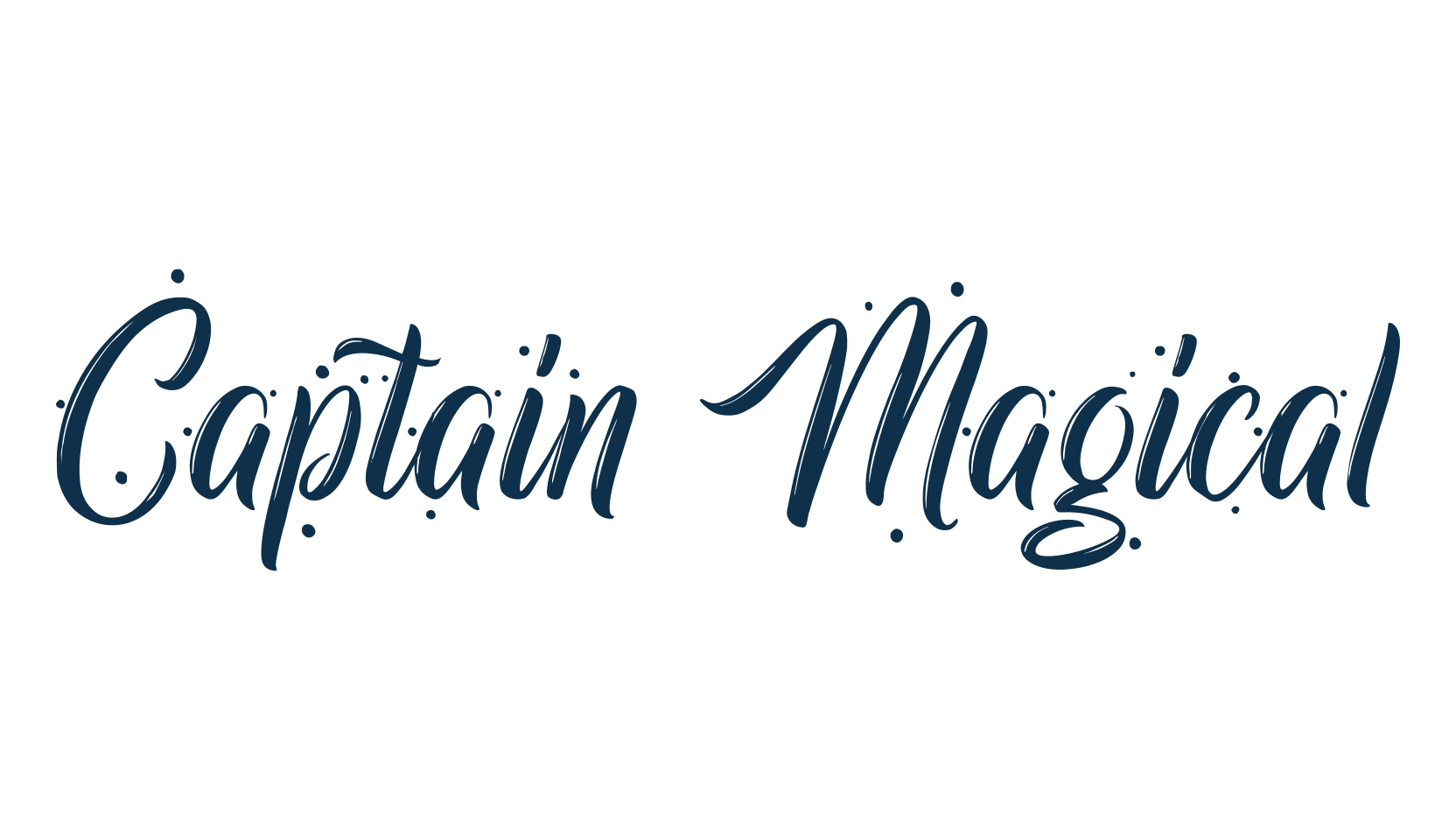 Captain Magical, fancy decorative font preview