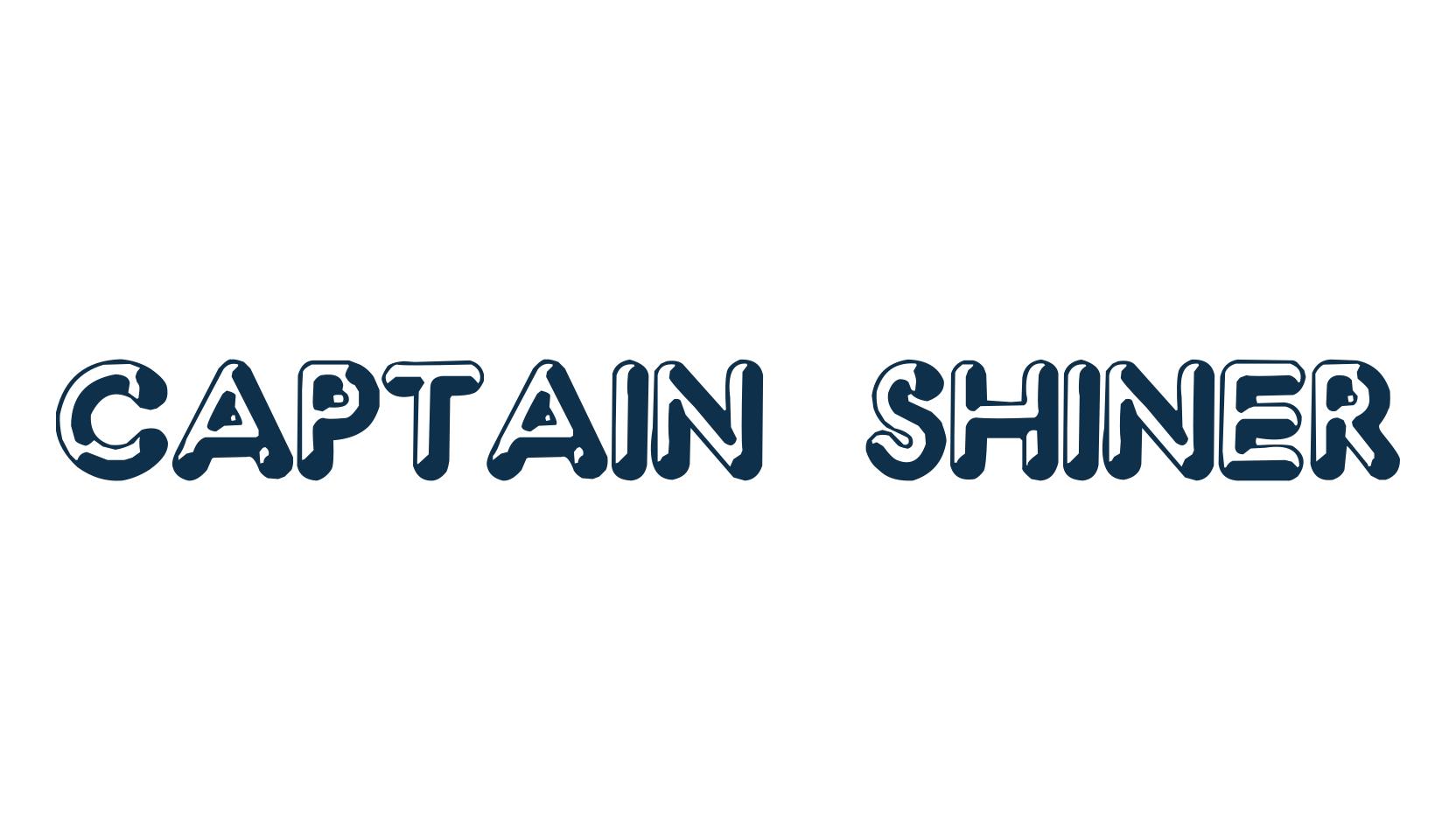 Captain Shiner, various font preview