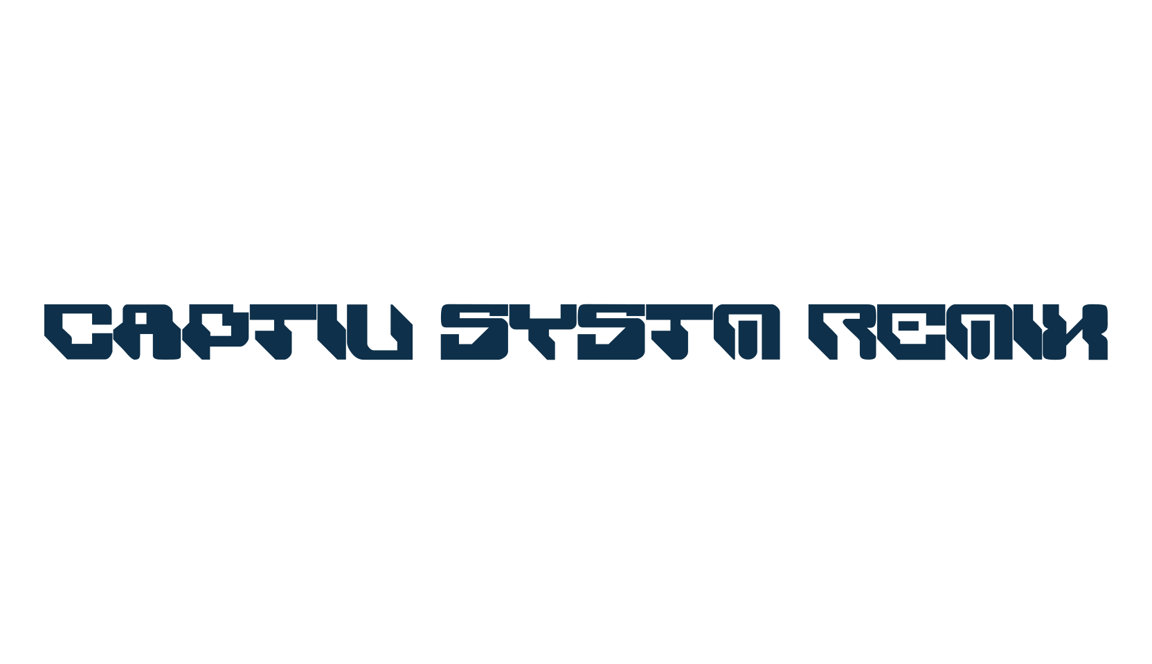 Captiv SystM RemiX, fancy various techno sci-fi font preview