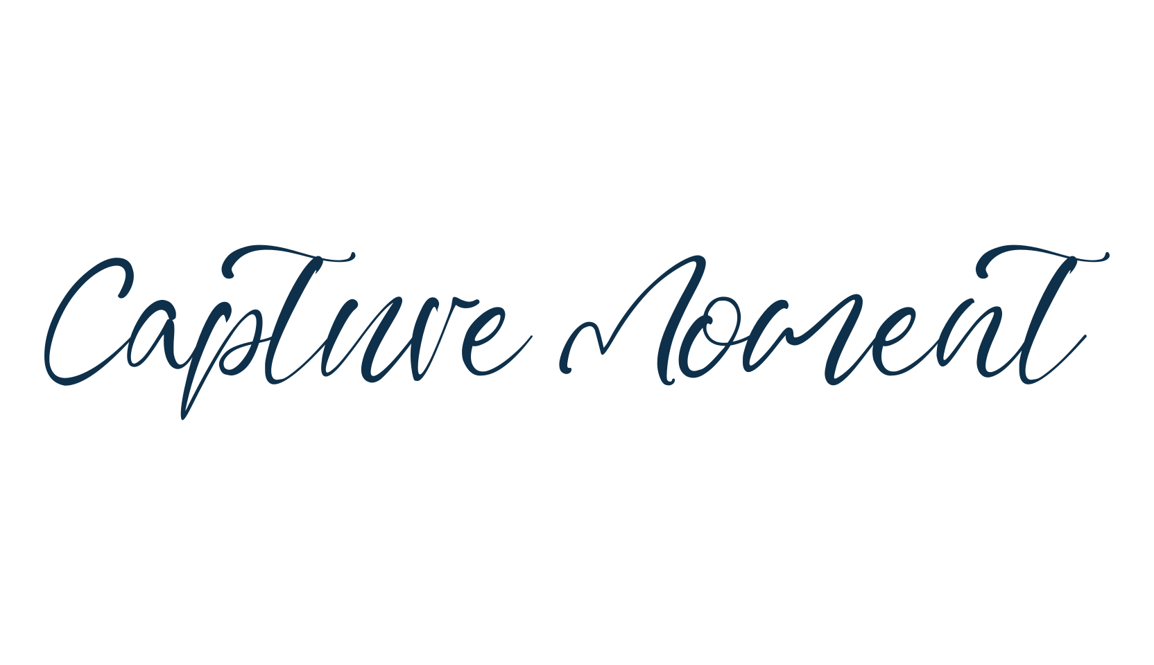 Capture Moment, calligraphy font preview