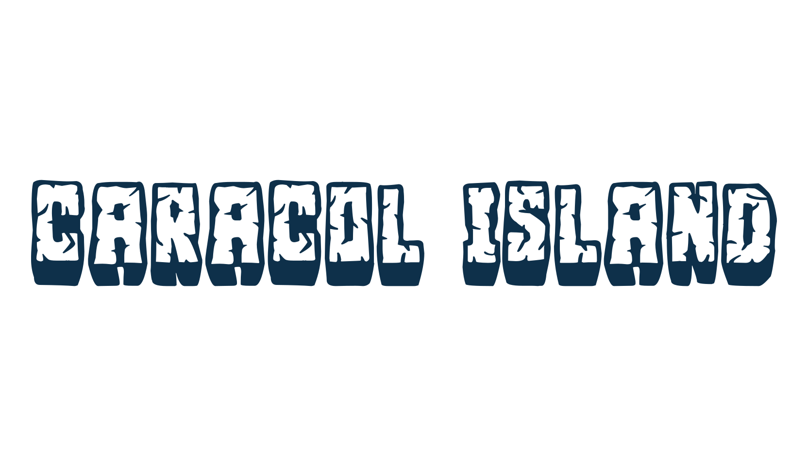 Caracol Island, fancy cartoon decorative font preview