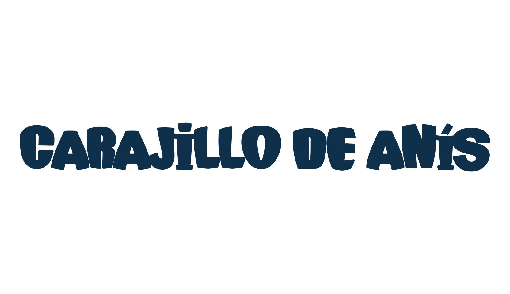 Carajillo de Anís, fancy cartoon decorative font preview
