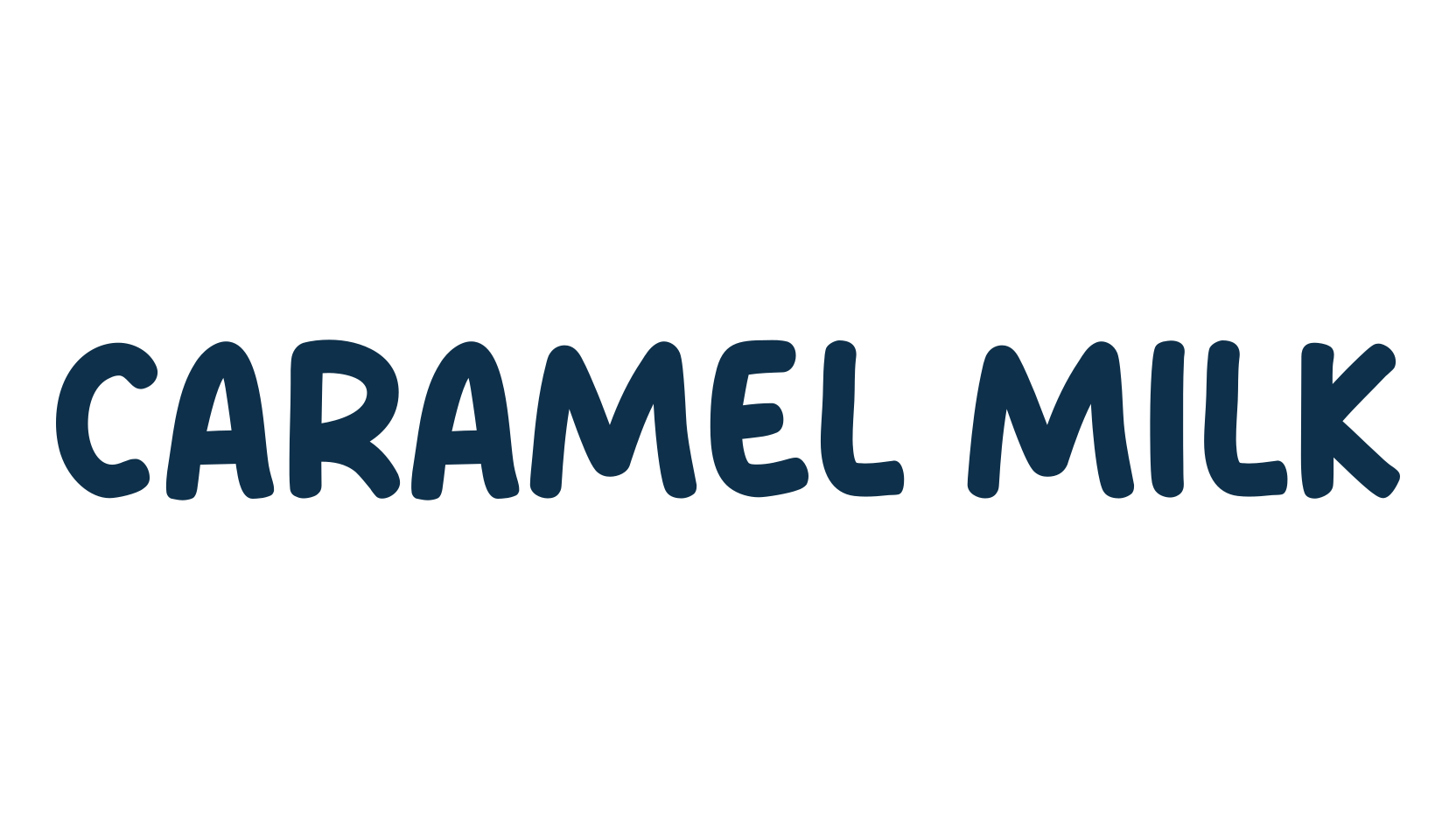 Caramel Milk, fancy cartoon decorative font preview