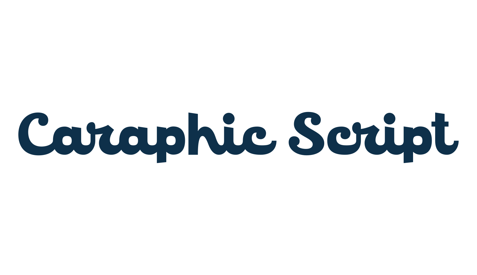Caraphic Script, display market font preview