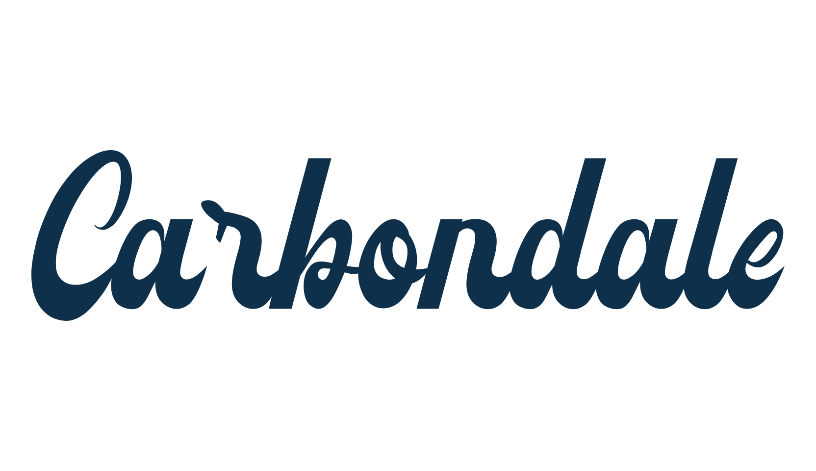 Carbondale, old school font preview