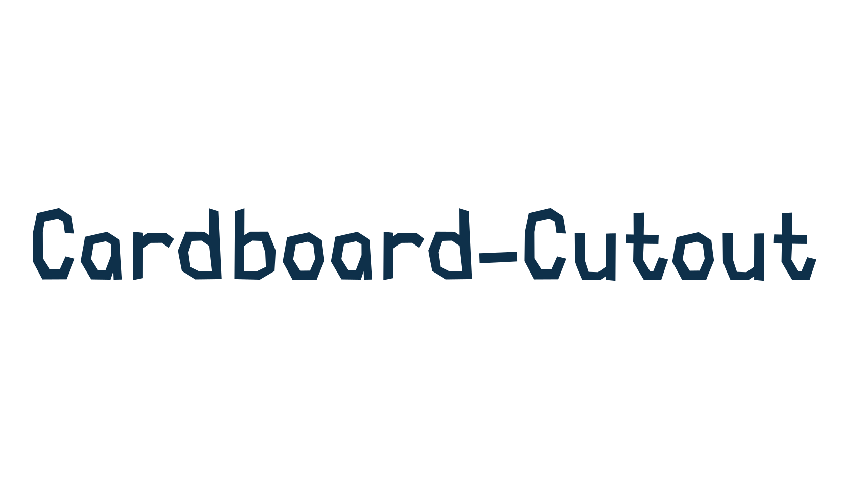 Cardboard-Cutout, cartoon font preview