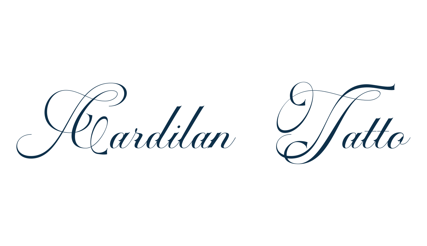 Cardilan Tatto, calligraphy font preview