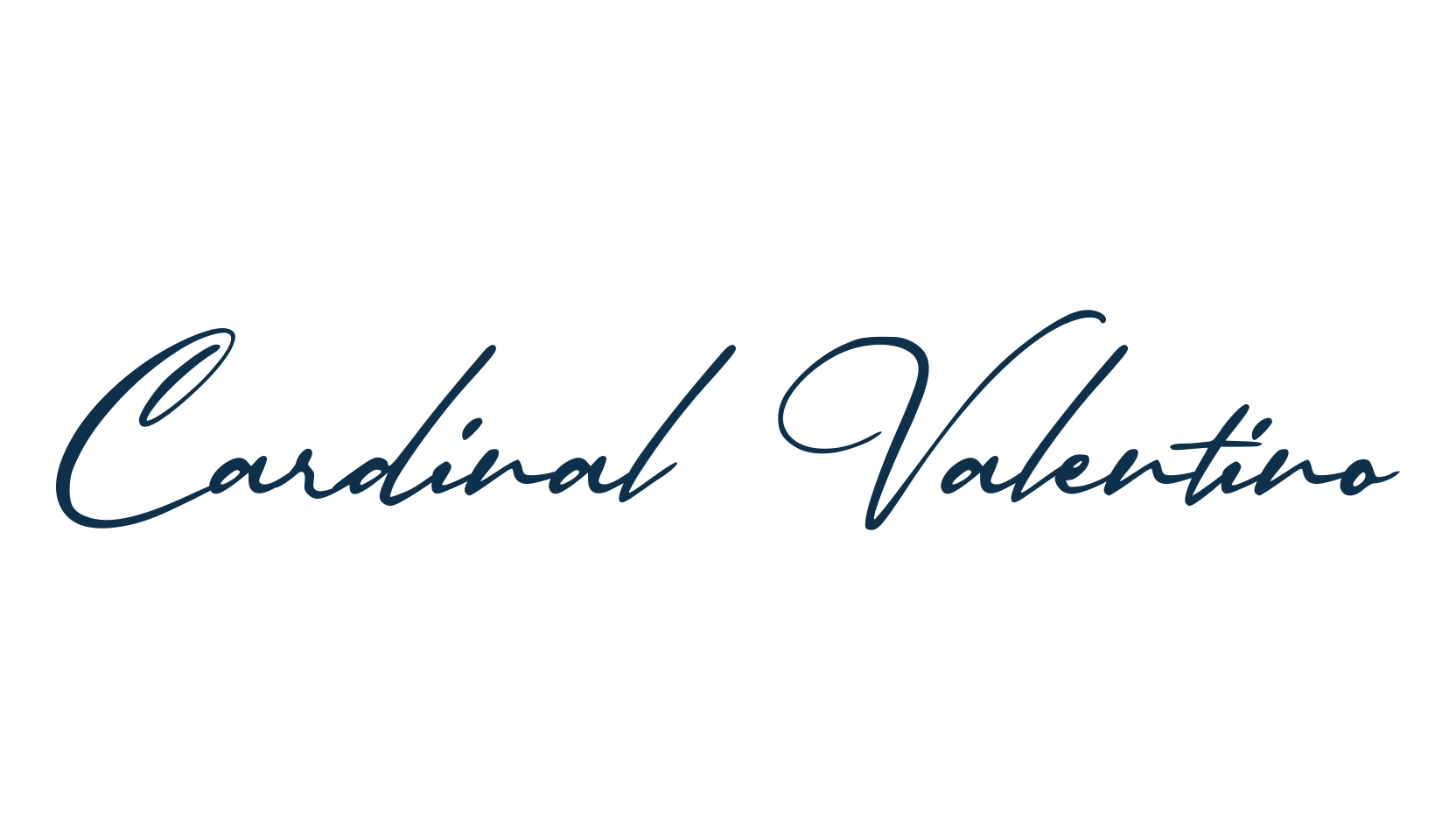 Cardinal Valentino, handwriting font preview