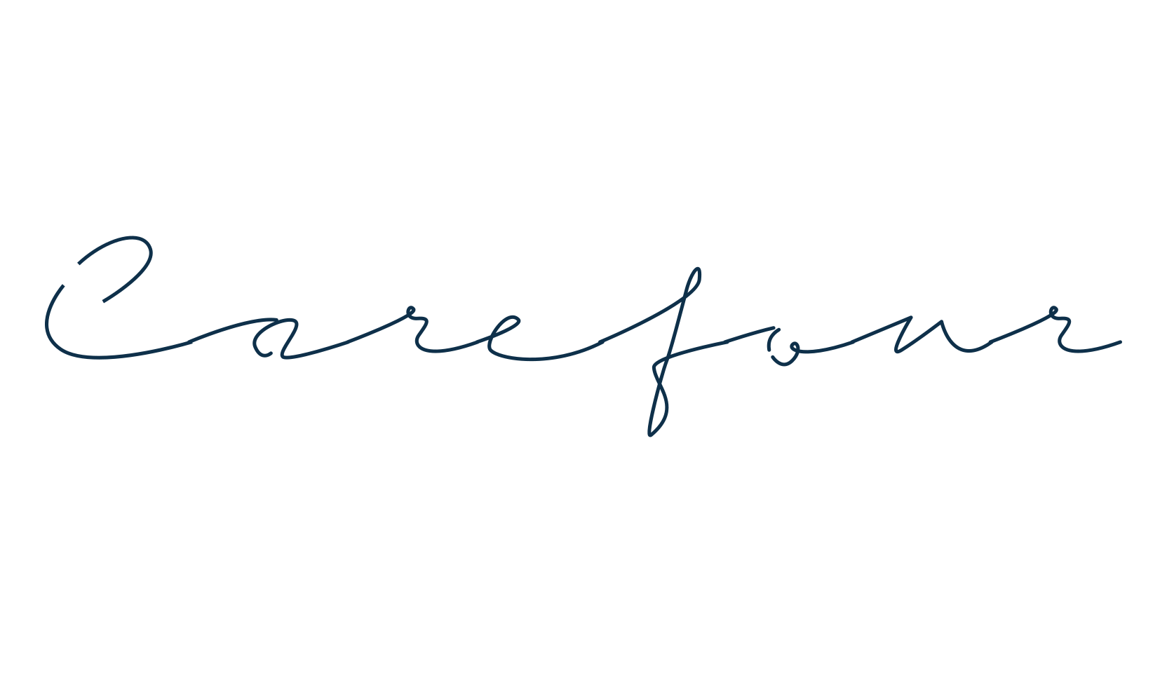 Carefour, handwriting font preview