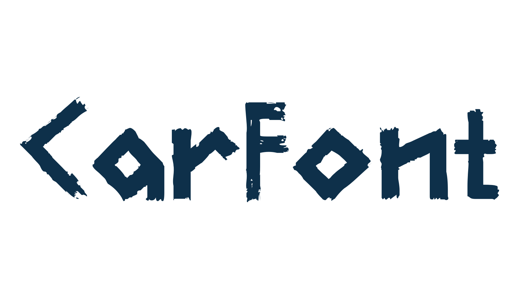 CarFont, various font preview