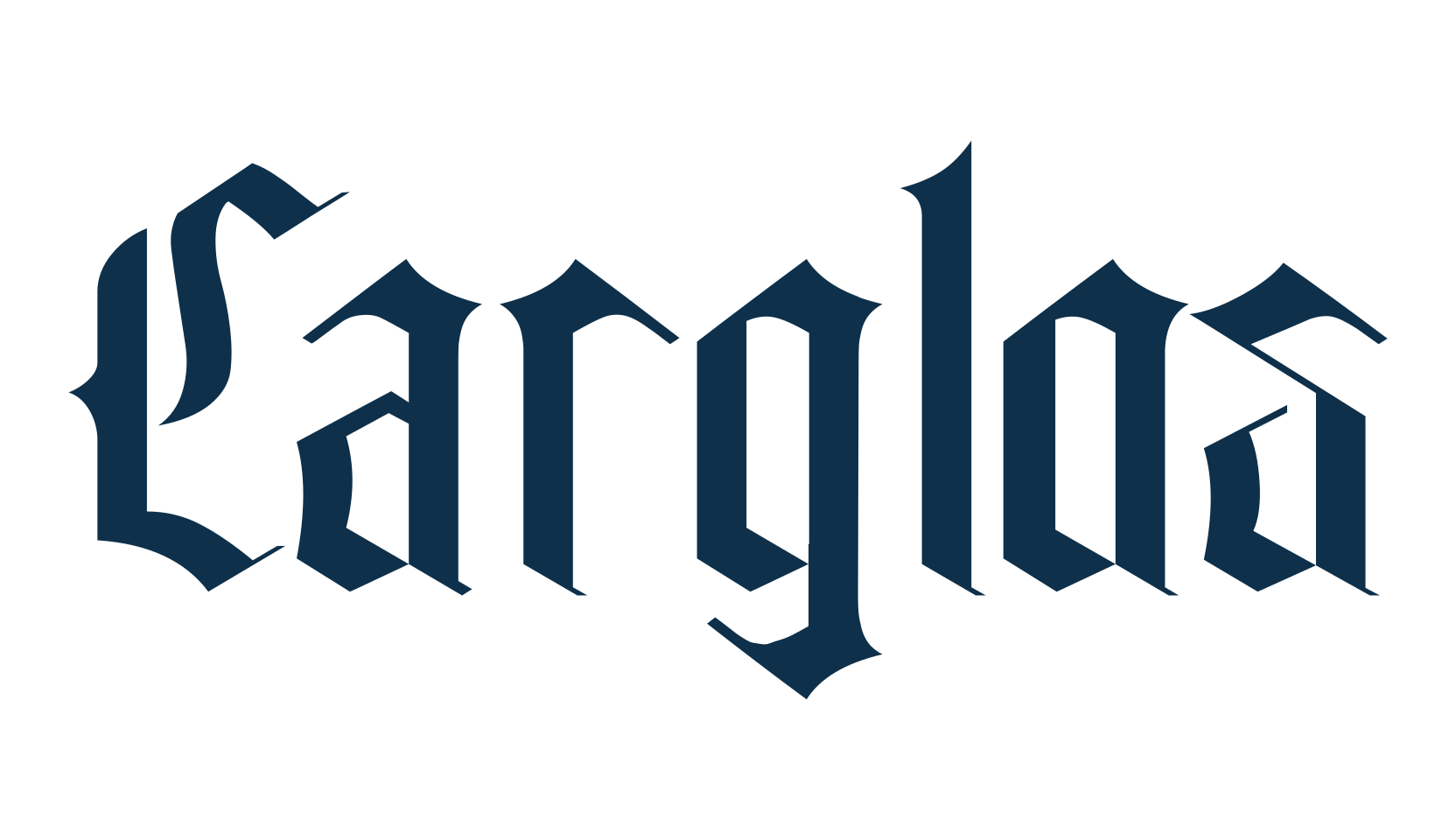 Carglos, gothic modern font preview