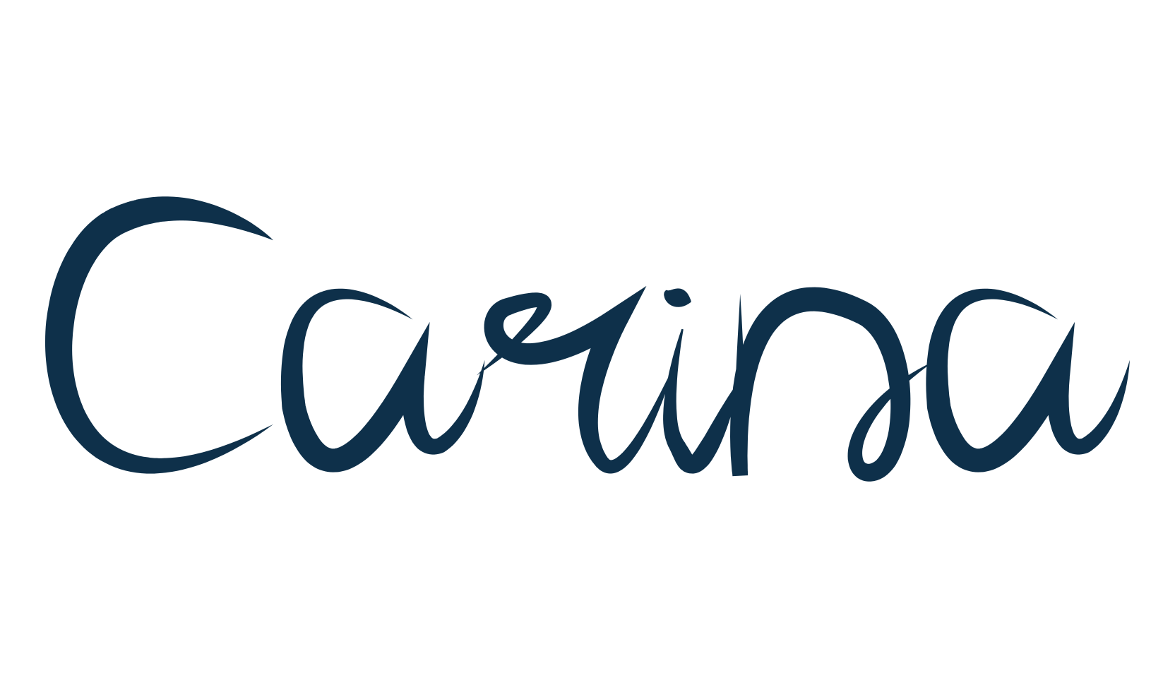 Carina (carina), script handwritten fancy decorative calligraphy font preview