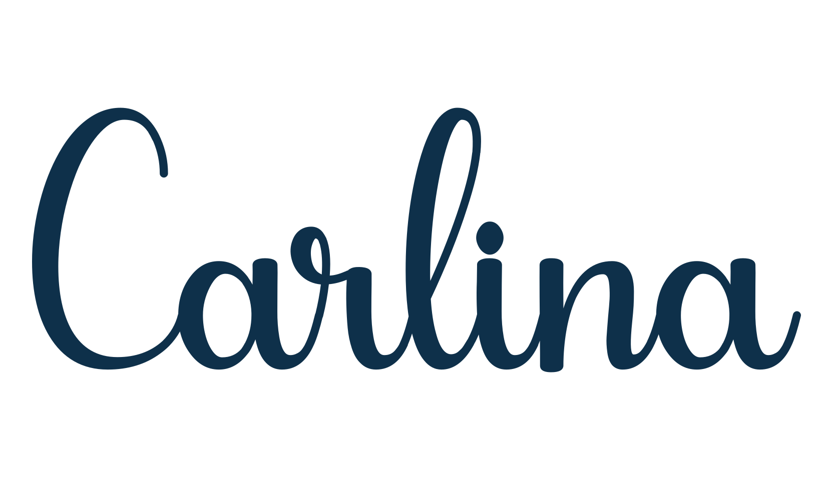 Carlina, fancy decorative font preview