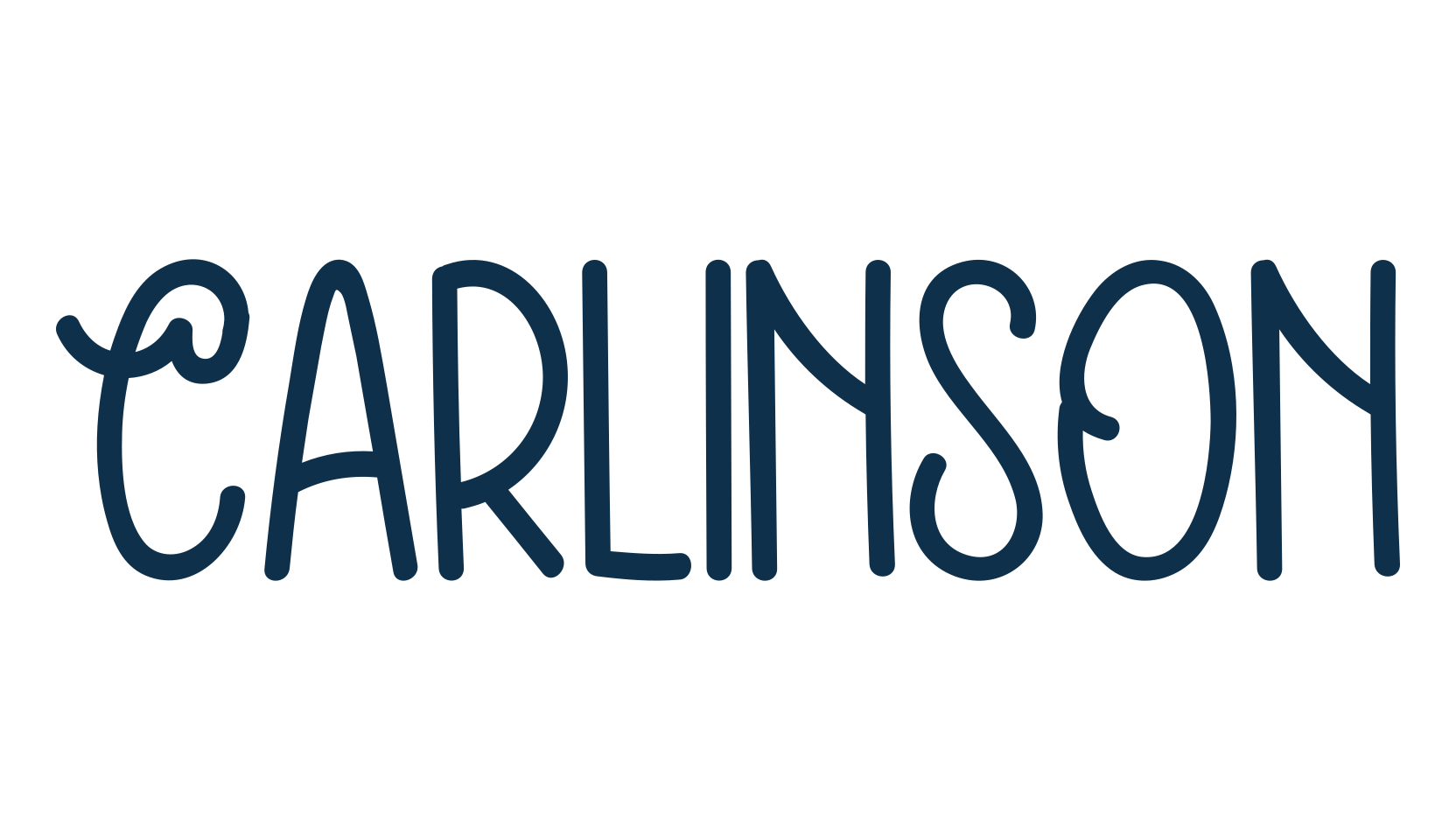 Carlinson, fancy decorative font preview
