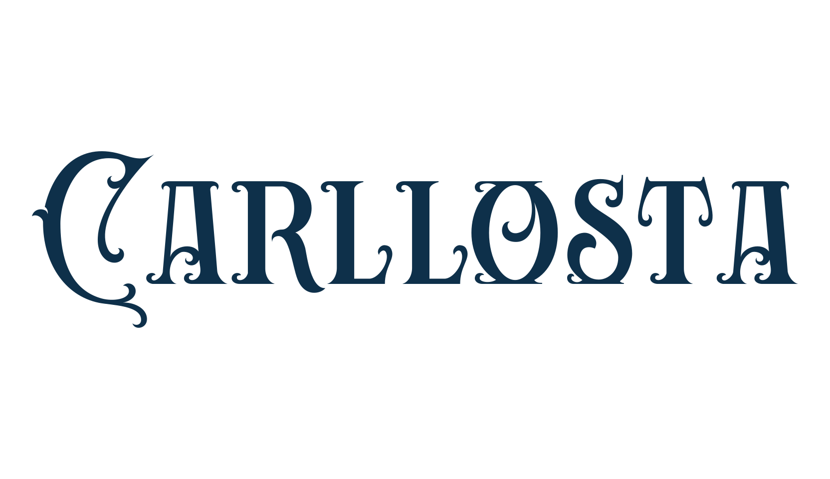 Carllosta, retro font preview