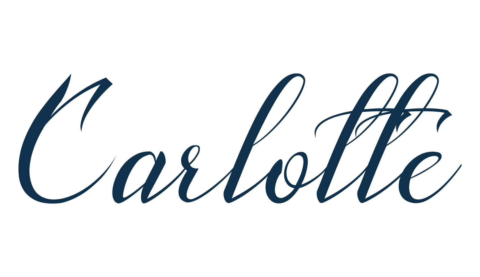 Carlotte (carlotte-2), calligraphy font preview