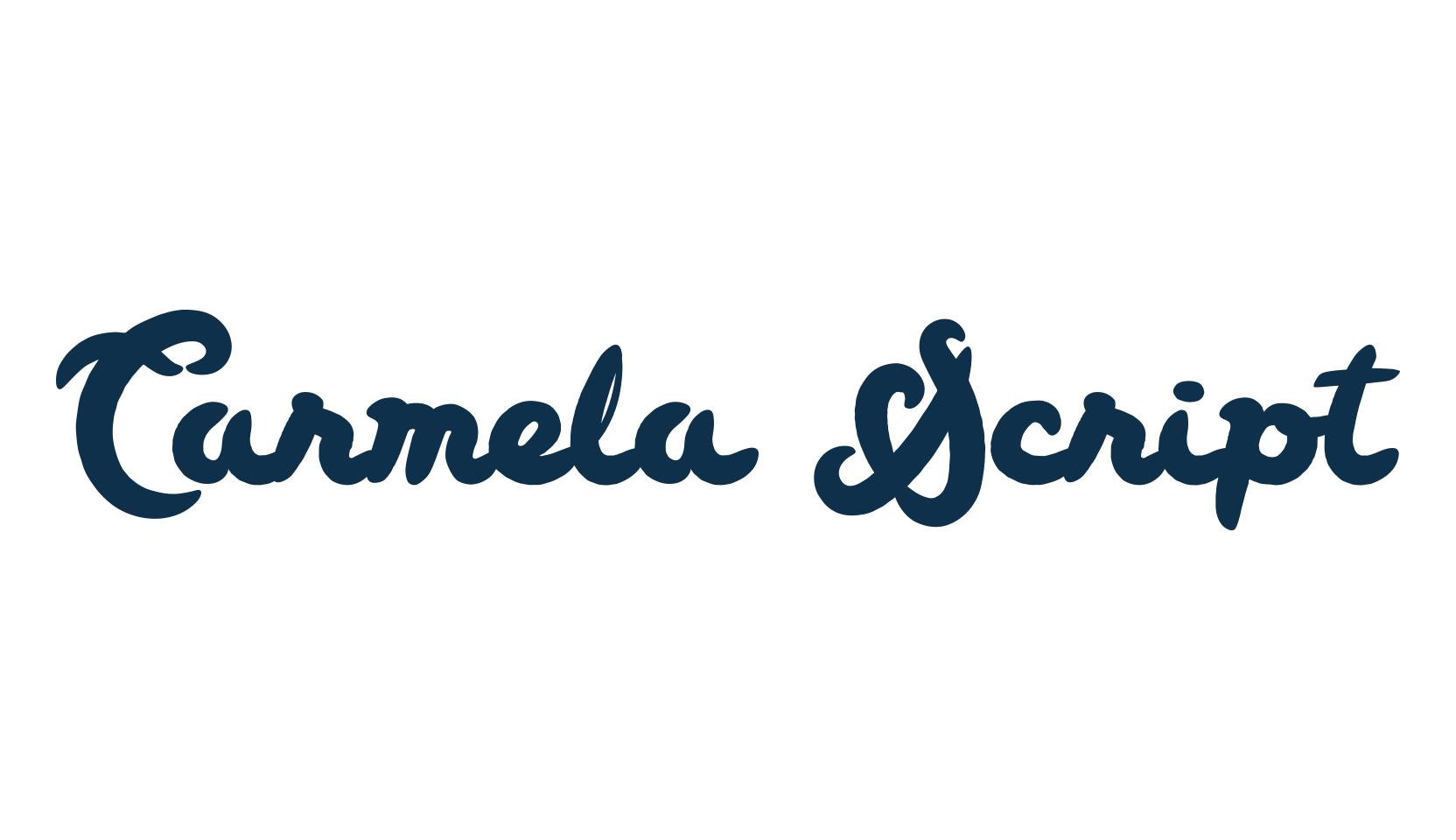 Carmela Script, various font preview