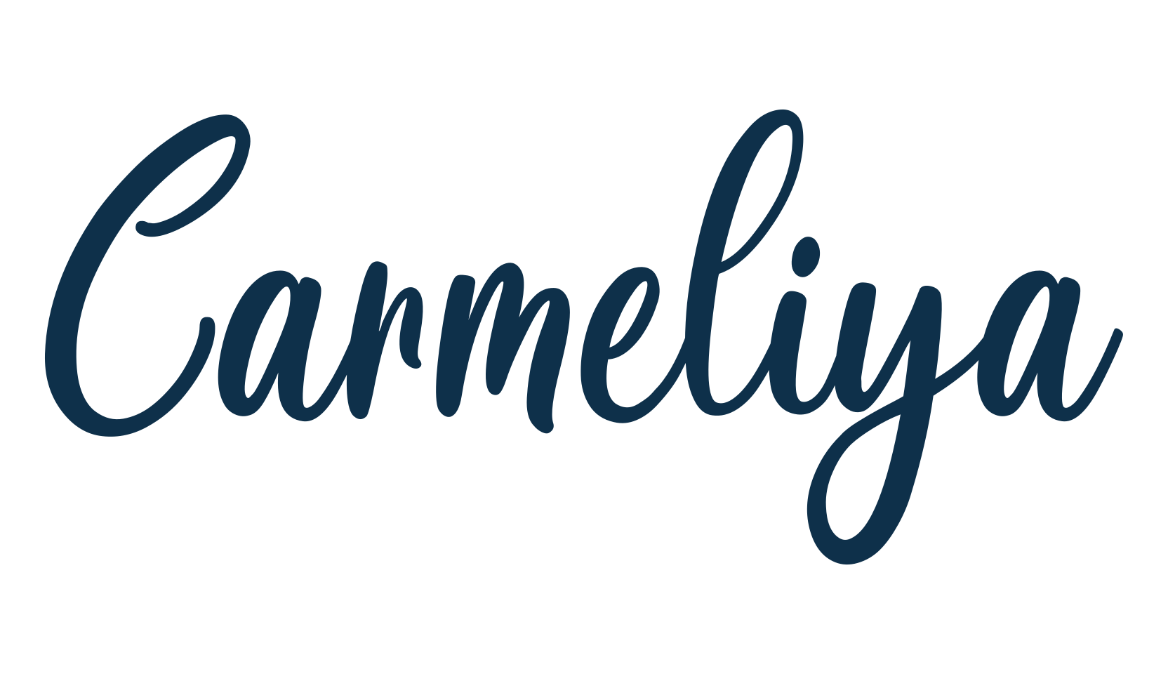 Carmeliya, script handwritten fancy decorative calligraphy font preview
