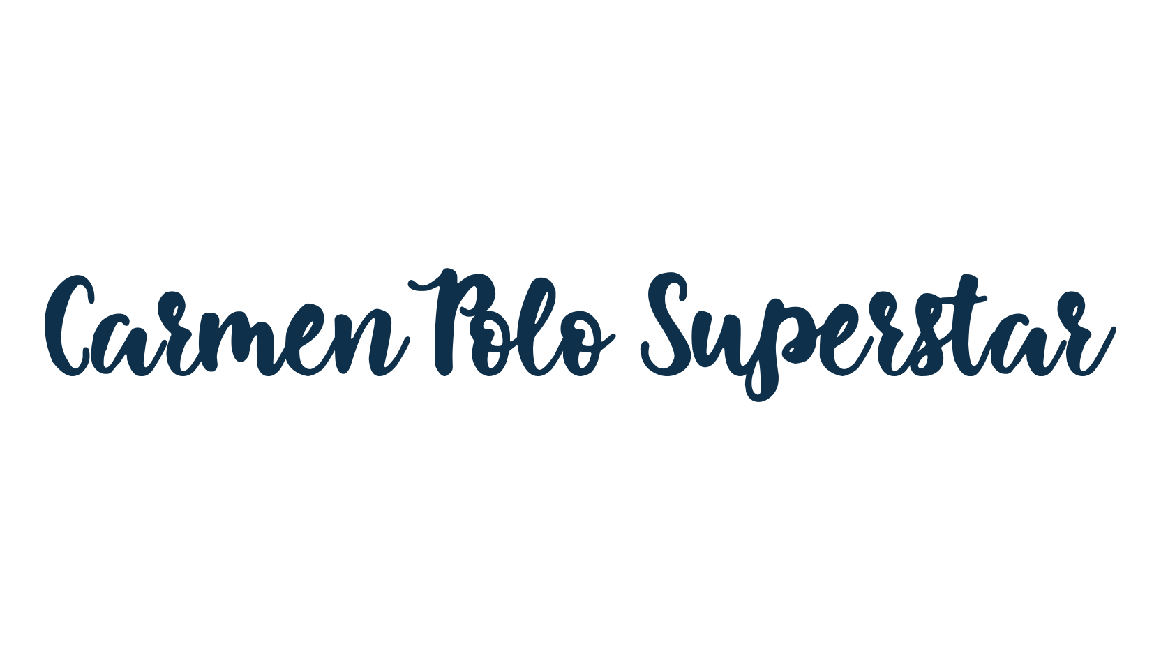 Carmen Polo Superstar, fancy decorative font preview